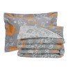 Σετ Παιδικά Σεντόνια Μονά 3 Τεμαχίων Das Kids 4941 Grey- Orange 170x260