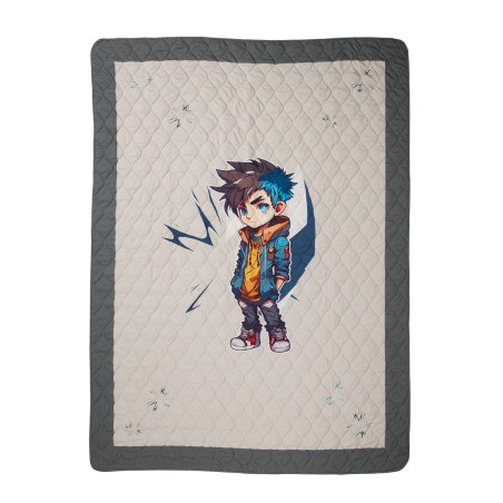 Παιδικό Κουβερλί Μονό Das Home 4939 Beige- Grey 160x220