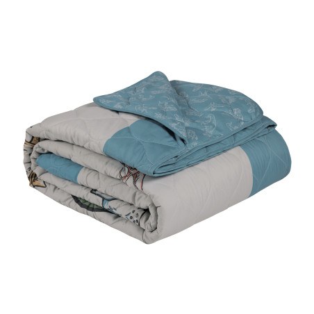Παιδικό Κουβερλί Μονό Das Home 4930 Blue- Grey 160x220