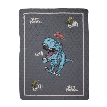 Παιδικό Κουβερλί Μονό Das Home 4931 Cream- Grey 160x220