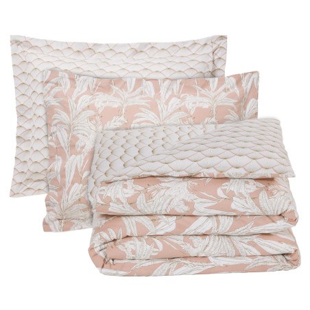 Κουβερλί Υπέρδιπλο Das Home 3171 Pink- White 220x240