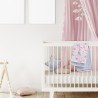 Σετ Σεντόνια Λίκνου 2 Τεμαχίων Das Baby 4934 Grey- Pink 70x120