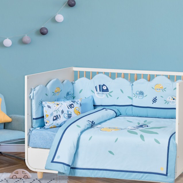 Κουβερλί Κούνιας Das Baby 4935 Blue 110x150
