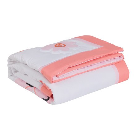 Κουβερλί Κούνιας Das Baby 4936 Pink- White 110x150
