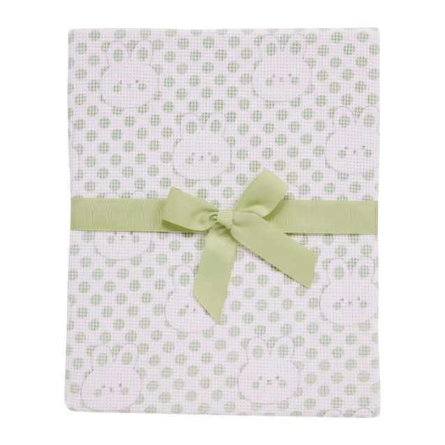 Κουβέρτα Αγκαλιάς Πικέ Das Baby 4962 Mint 75x100