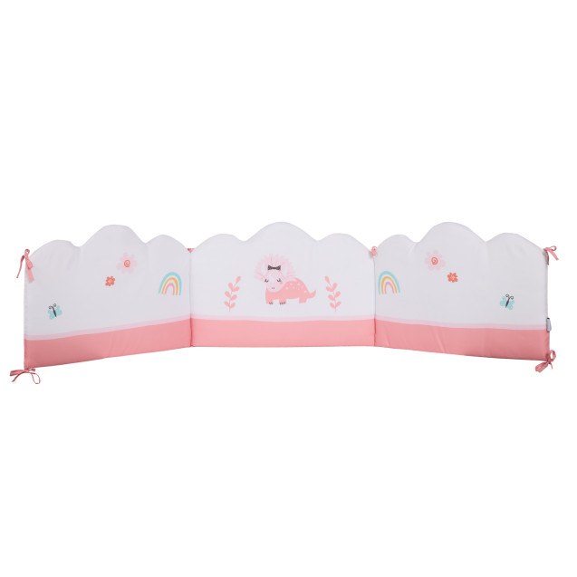 Πάντα Κούνιας Das Baby 4936 Pink- White 45x195