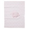 Κουβέρτα Αγκαλιάς Πικέ Das Baby 4957 Grey- Pink- White 75x100