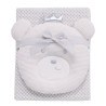 Κουβέρτα Αγκαλιάς Πικέ Das Baby 4958 Grey- White 75x100