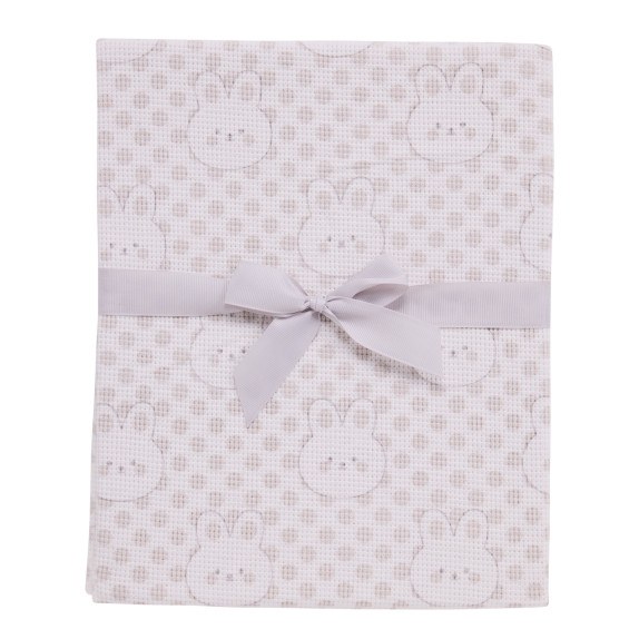 Κουβέρτα Αγκαλιάς Πικέ Das Baby 4960 Grey 75x100