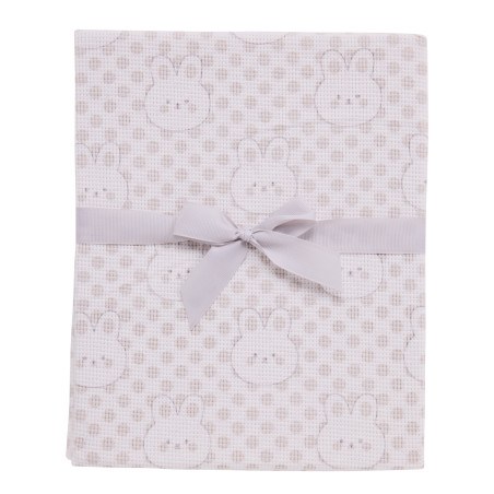 Κουβέρτα Αγκαλιάς Πικέ Das Baby 4960 Grey 75x100