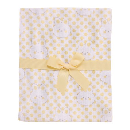 Κουβέρτα Αγκαλιάς Πικέ Das Baby 4961 Yellow 75x100