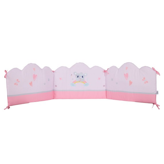 Πάντα Κούνιας Das Baby 4934 Grey- Pink 45x195