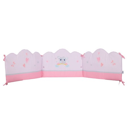 Πάντα Κούνιας Das Baby 4934 Grey- Pink 45x195