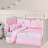 Πάντα Κούνιας Das Baby 4934 Grey- Pink 45x195