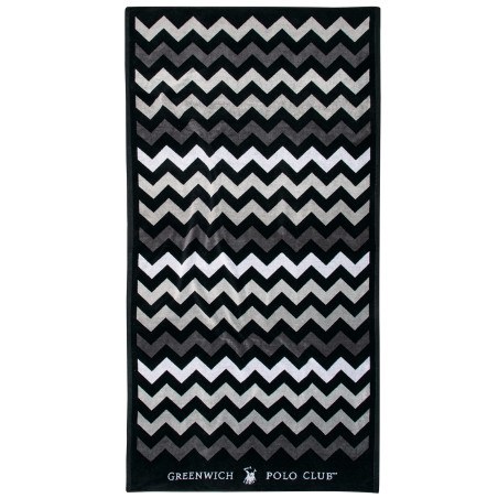 Πετσέτα Θαλάσσης Greenwich Polo Club 4007 Black- Grey 90x180