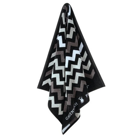 Πετσέτα Θαλάσσης Greenwich Polo Club 4007 Black- Grey 90x180