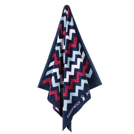 Πετσέτα Θαλάσσης Greenwich Polo Club 4008 Blue- Red- White 90x180