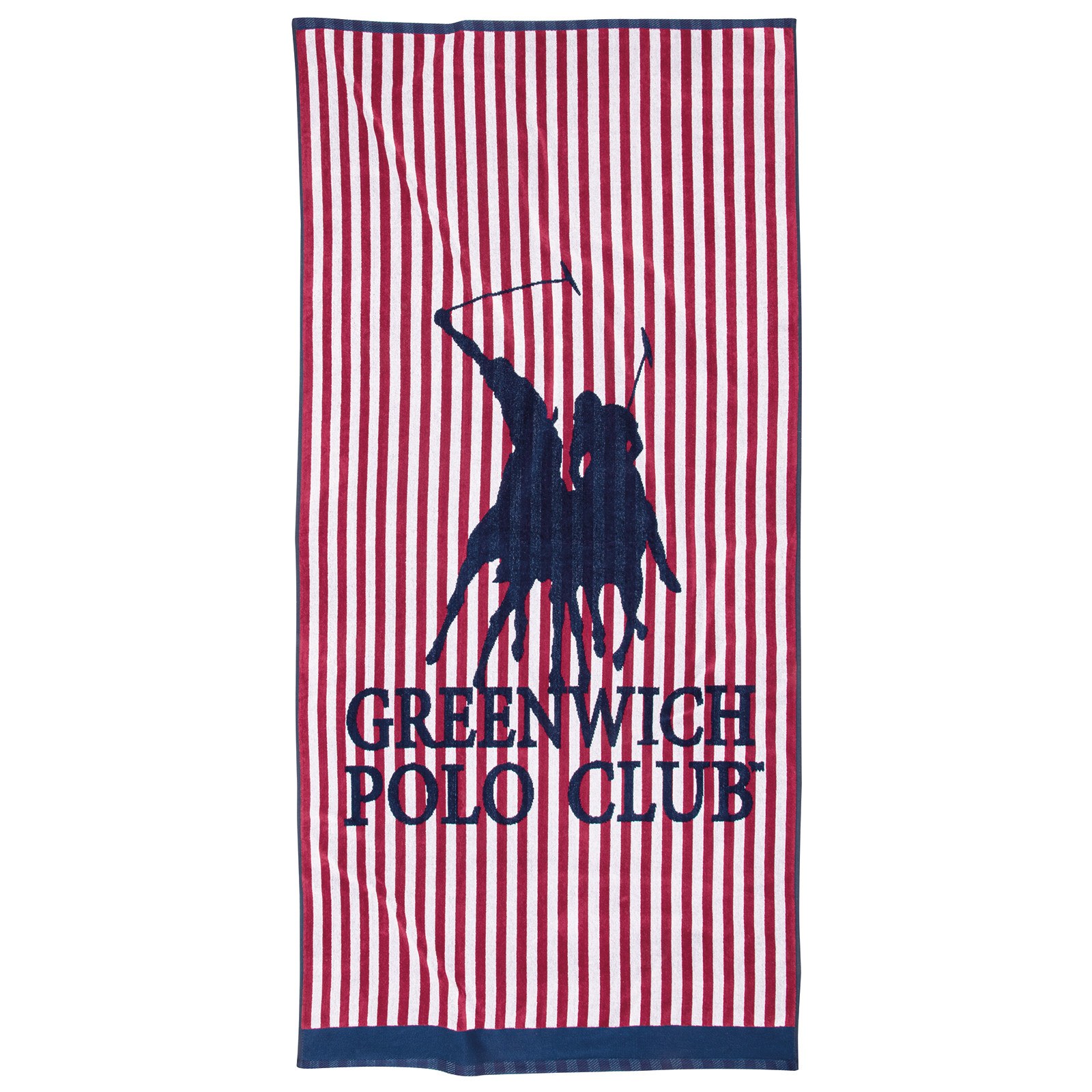 Πετσέτα Θαλάσσης Greenwich Polo Club 4009 Blue- Grey- Red 90x180
