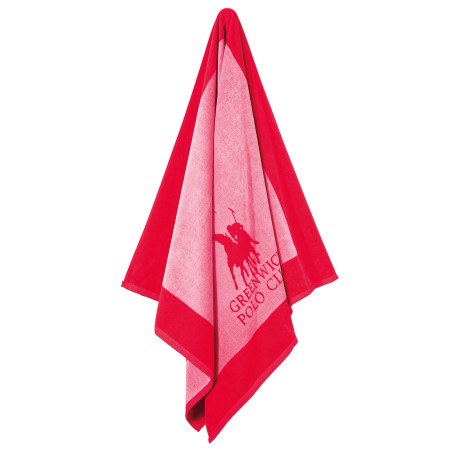 Πετσέτα Θαλάσσης Greenwich Polo Club 4000 Pink- Red 90x180