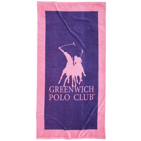 Πετσέτα Θαλάσσης Greenwich Polo Club 4001 Pink- Purple 90x180
