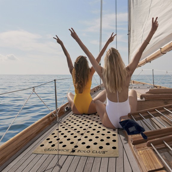 Πετσέτα Θαλάσσης Greenwich Polo Club 4071 Black- Taupe...