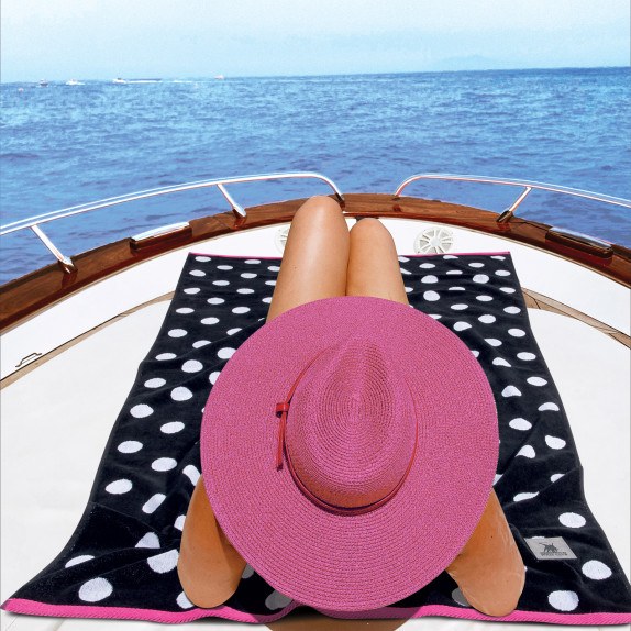 Πετσέτα Θαλάσσης Greenwich Polo Club 4068 Black- Fuschia...