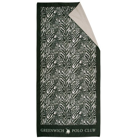 Πετσέτα Θαλάσσης Greenwich Polo Club 4038 Black- Taupe 80x170