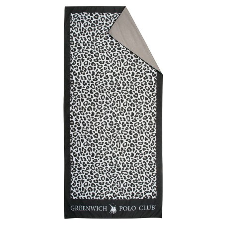 Πετσέτα Θαλάσσης Greenwich Polo Club 4036 Black- Taupe 80x170