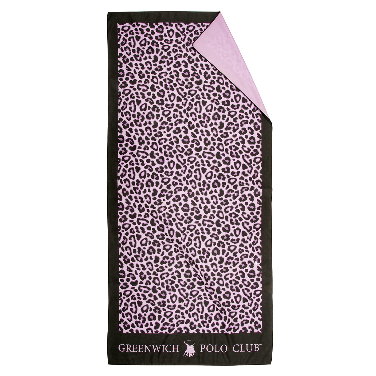 Πετσέτα Θαλάσσης Greenwich Polo Club 4037 Black- Pink 80x170