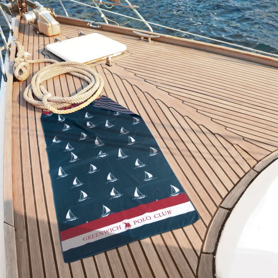 Πετσέτα Θαλάσσης Greenwich Polo Club 4026 Blue- Red 80x170