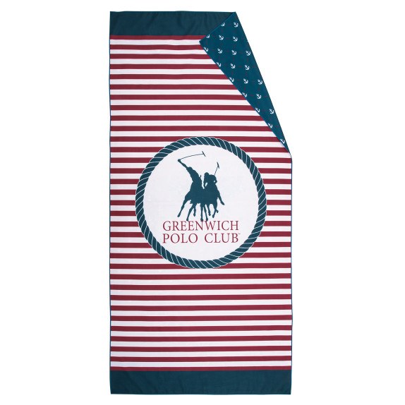 Πετσέτα Θαλάσσης Greenwich Polo Club 4027 Blue- Red 80x170