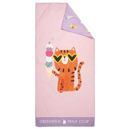 Παιδική Πετσέτα Θαλάσσης Greenwich Polo Club 4082 Pink- Purple 70x140