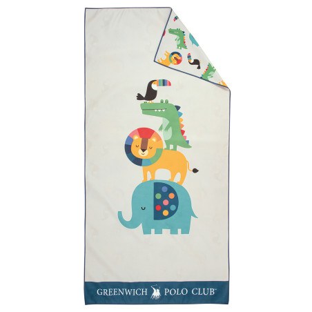 Παιδική Πετσέτα Θαλάσσης Greenwich Polo Club 4079 Grey 70x140