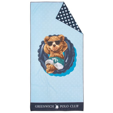 Παιδική Πετσέτα Θαλάσσης Greenwich Polo Club 4043 Blue 70x140