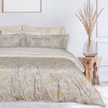 Σετ Σεντόνια King Size 4 Τεμαχίων Das Home 1691 Grey- Salmon 250x270