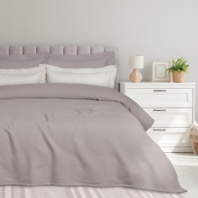 Κουβέρτα Πικέ Μονή Das Home 0495 Taupe 160x240