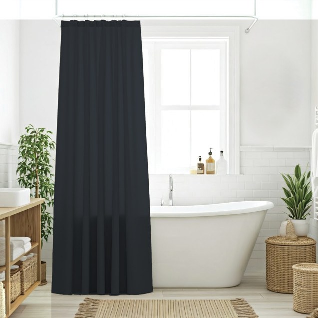 Κουρτίνα Μπάνιου Das Home 0809 Graphite 200X180