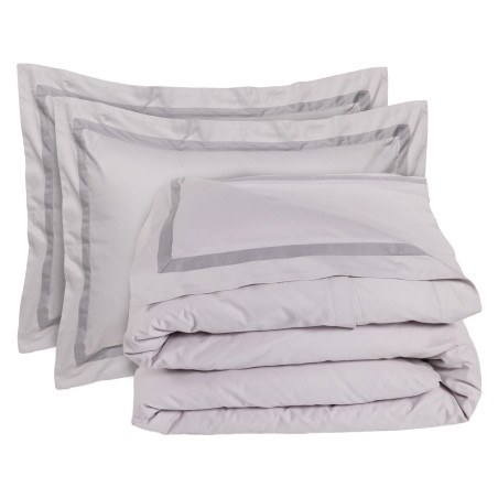 Σετ Παπλωματοθήκη Υπέρδιπλη 3 Τεμαχίων Das Home 1698 Grey 220x240