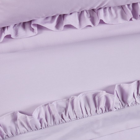 Σετ Παπλωματοθήκη Υπέρδιπλη 3 Τεμαχίων Das Home 3167 Lilac 220x240