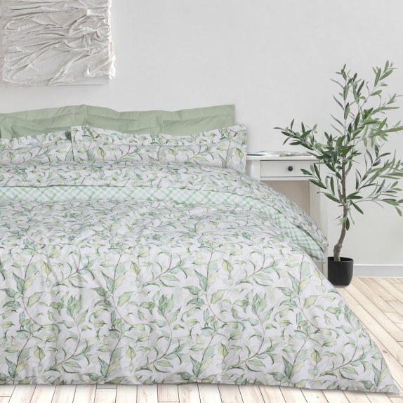 Κουβερλί Υπέρδιπλο Das Home 3173 Green- White 220x240