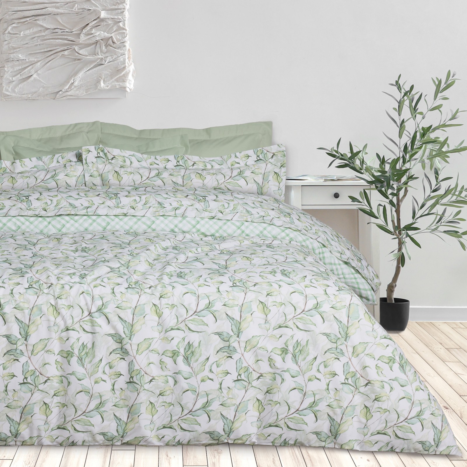 Κουβερλί Υπέρδιπλο Das Home 3173 Green- White 220x240