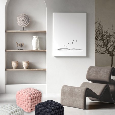 Πουφ Das Home 2271 Black 43x43x40