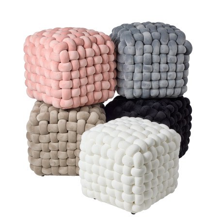 Πουφ Das Home 2272 Grey 43x43x40