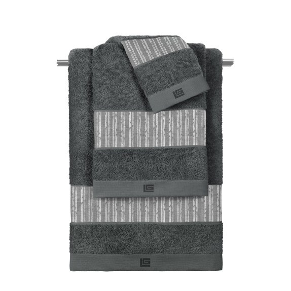 Σετ Πετσέτες 3 Τεμαχίων Guy Laroche Tudor Grey - Anthracite