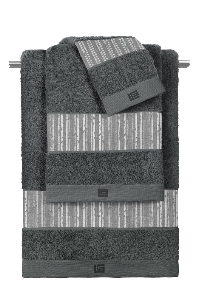 Σετ Πετσέτες 3 Τεμαχίων Guy Laroche Tudor Grey - Anthra
