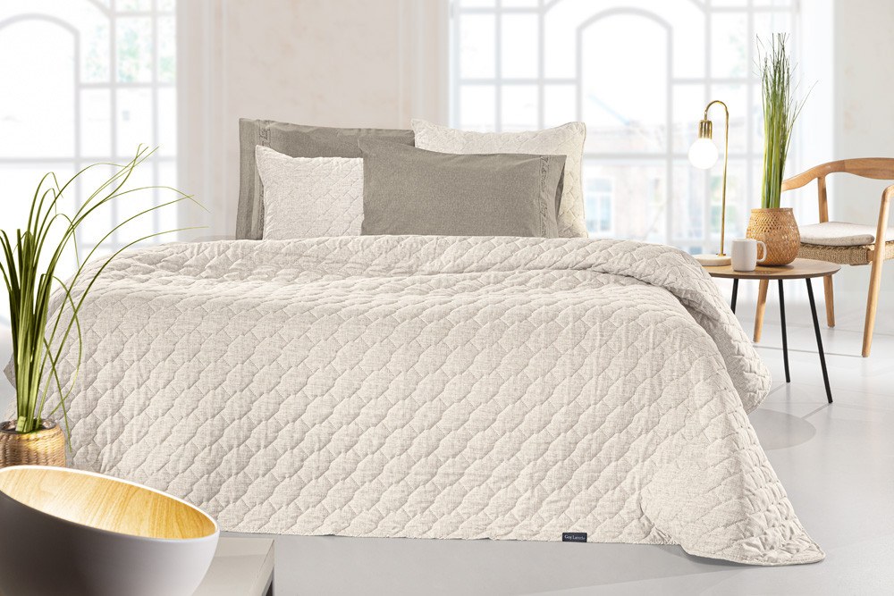 Guy Laroche Σετ Κουβερλί Ημίδιπλο 2 Τεμαχίων Guy Laroche Kiara Natural 180x240