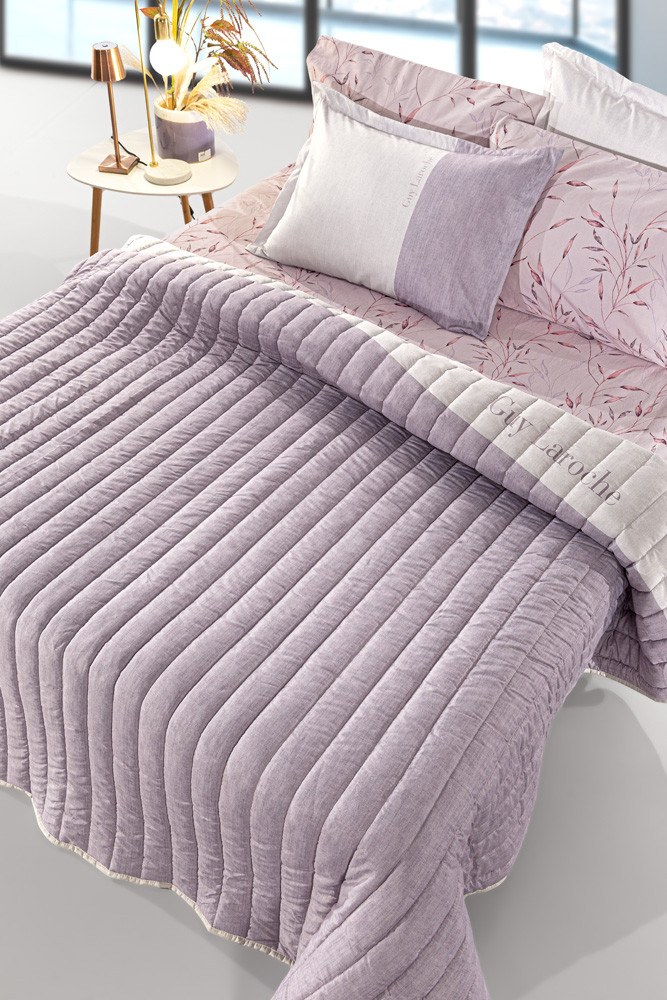 Κουβερλί, Παπλωματοθήκες Anesis Home - ΣΗΜΑΝΤΙΚΟ: Σε περίπτωση διαφοράς τιμής από το κατάστημα ισχύει παντα και μόνο η τιμή του καταστήματος Κουβερλί Υπέρδιπλο Guy Laroche Fleria Melanze 220x240