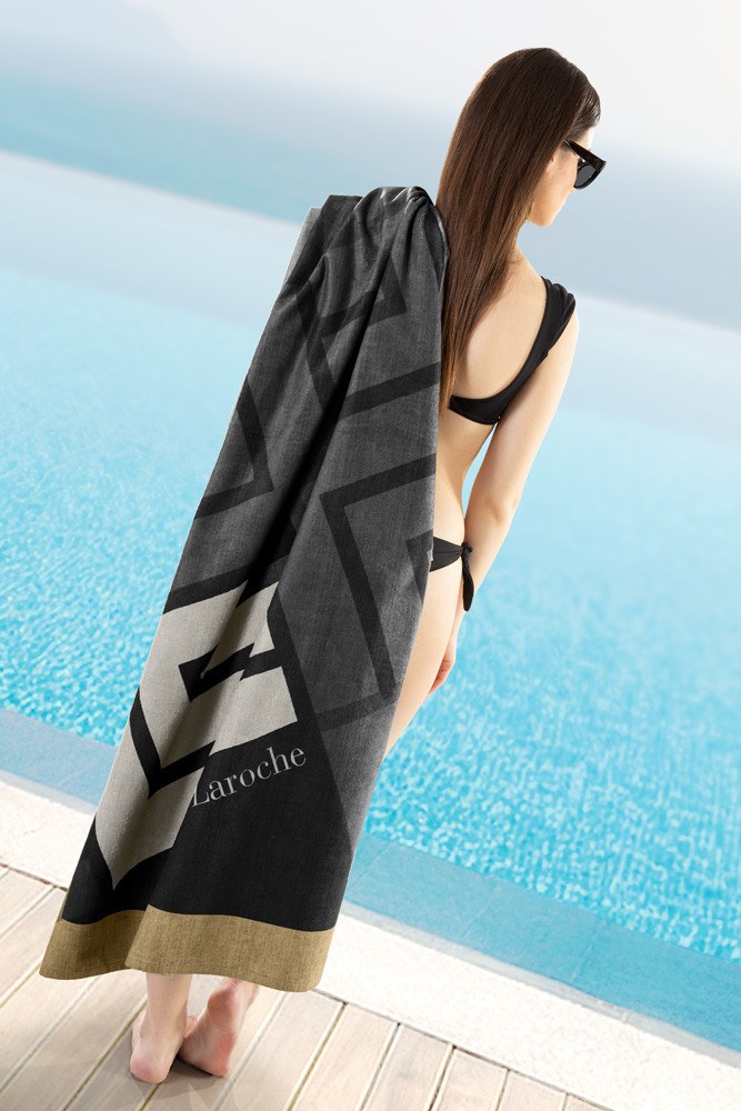 Πετσέτα Θαλάσσης Guy Laroche Velour Printed 2502/02 100x175