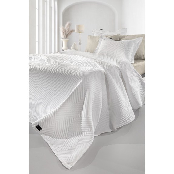 Κουβέρτα Guy Laroche Lupo White 180x260