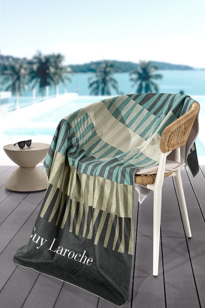 Πετσέτα Θαλάσσης Guy Laroche Velour Printed 2504/01 100x175